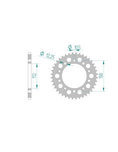 AFAM COURONNE ALU au pas de 520