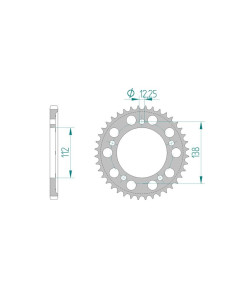 AFAM COURONNE ALU au pas de 525