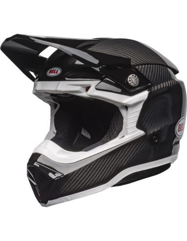 Casque BELL Moto-10 Spherical Solid - Noir/Blanc