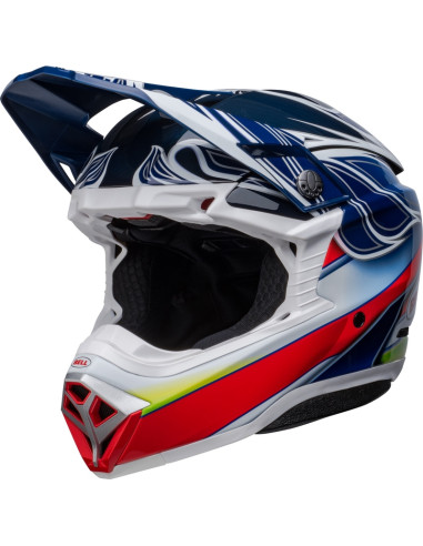 Casque BELL Moto-10 Spherical Tomac - Bleu/Blanc