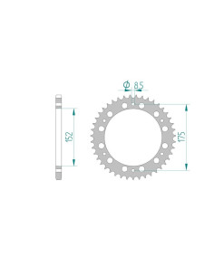 AFAM COURONNE ALU au pas de 520