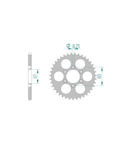 AFAM COURONNE ALU au pas de 520