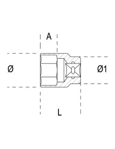 Douille 6 pans BETA 65mm 2