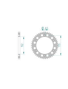 AFAM COURONNE ALU au pas de 520 Antiboue