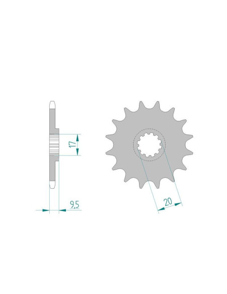 Kit chaine DID  ALU HUSQVARNA CR 65 2012 à 2013
