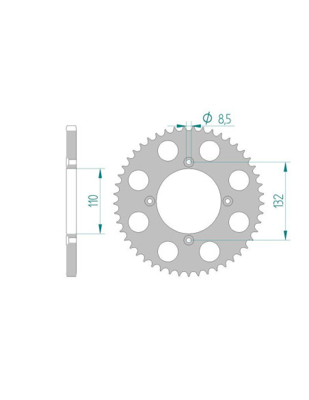 Kit chaine DID  ALU HUSQVARNA TC 85 BIG WHEELS 2014 à 2015
