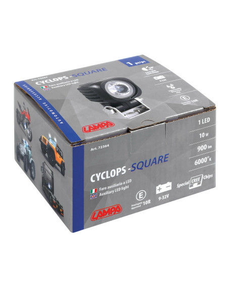 Phare auxliaire Cyclops-Square LED 9/32V 