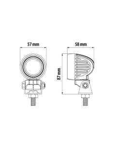 Phare auxliaire Cyclops-Round LED 9/32V  2