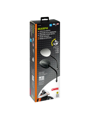 2 rétroviseurs moto ou scooter ajustables Marph 