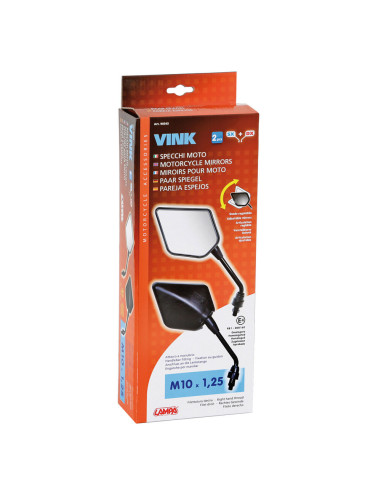 2 rétroviseurs moto ou scooter ajustables Vink 