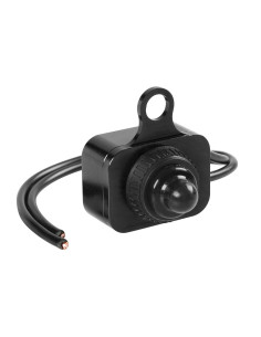 Interrupteur étanche bouton 12V Noir 