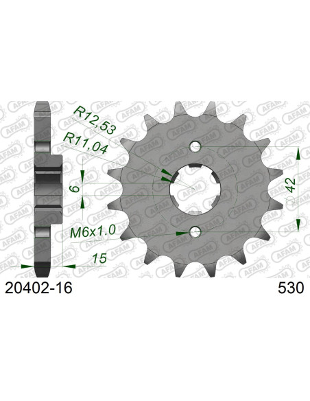 Kit chaîne acier HONDA VFR 400 R 1985-1986   