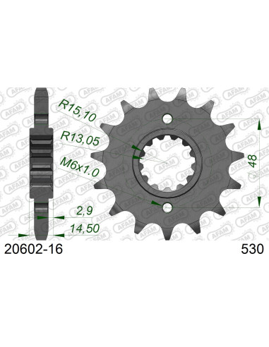 Kit chaîne acier HONDA VF 700 F INTERCEPTOR 1984-1985   