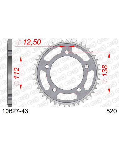 Kit chaîne acier HONDA NC 750 X 2021-2022   