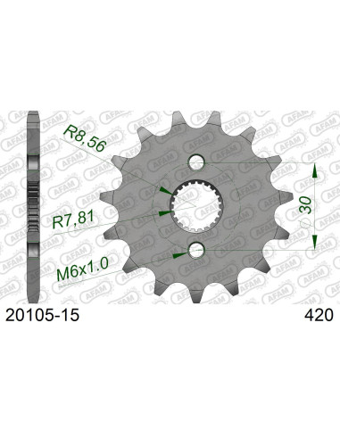 Kit chaîne alu HONDA CR 80 R P.R 1996-2002   