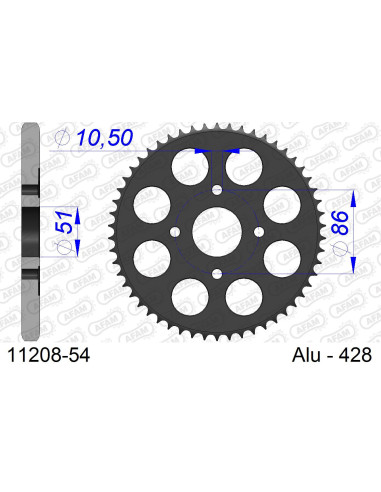 Kit chaîne alu HONDA TL 125 1989   