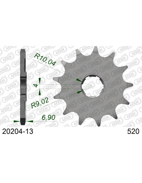 Kit chaîne alu HONDA CR 125 R F 1985   