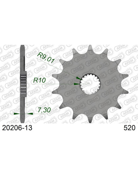Kit chaîne alu HONDA CR 125 R Y/1 2000-2001   