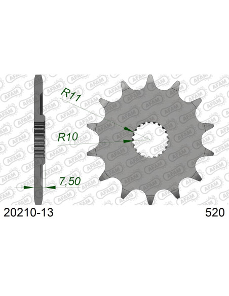 Kit chaîne alu HONDA CR 125 R 2005-2007   