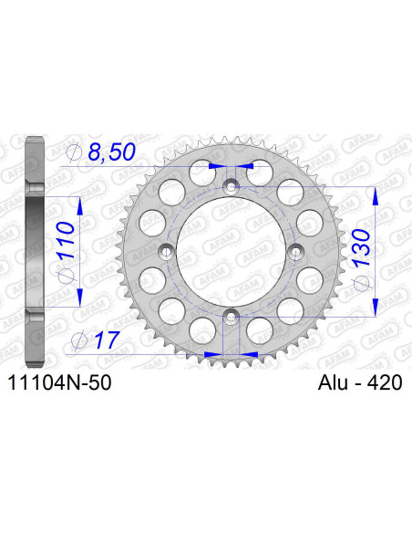 Kit chaîne alu HONDA CRF 150 R PR 2007-2019   
