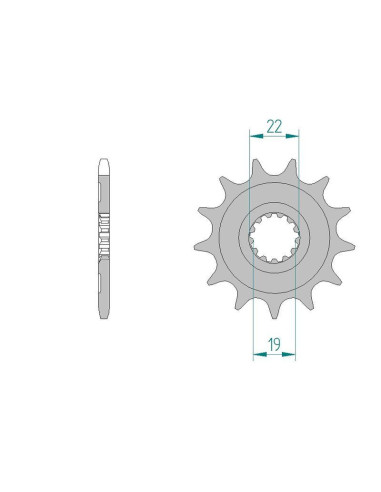 Kit chaine DID  ALU HUSQVARNA TE 250 2010 à 2013