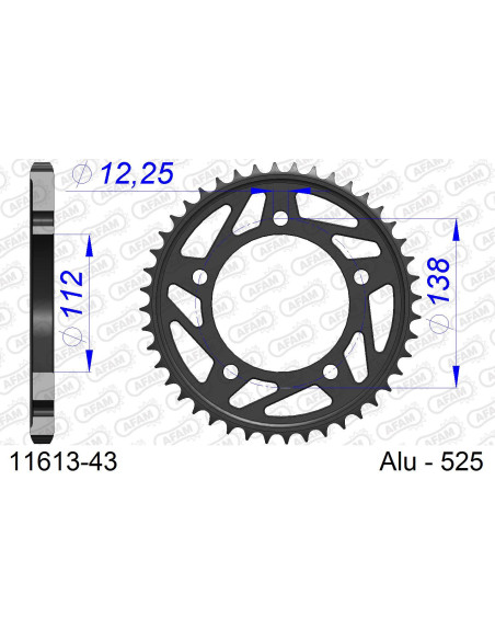 Kit chaîne alu HONDA CBF 600 N 2004-2007   