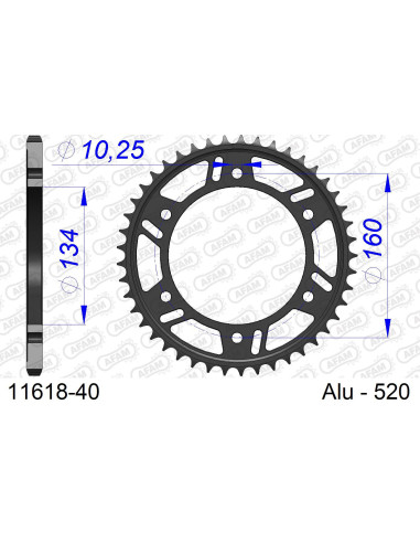 Kit chaîne alu RACE HONDA CBR 1000 RR-R/SP 2020-2021   