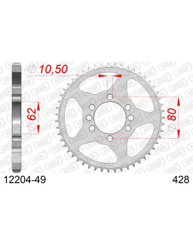 Kit chaîne acier YAMAHA SR 125 SE 1983-1989 
