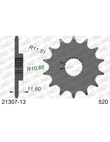 Kit chaîne acier YAMAHA TTR 250 1999-2006   