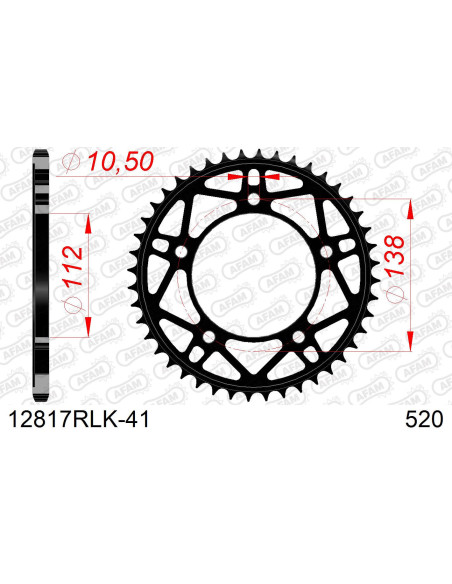 Kit chaîne acier YAM YZF-R1/ M # 520 RACING 2015-2022   