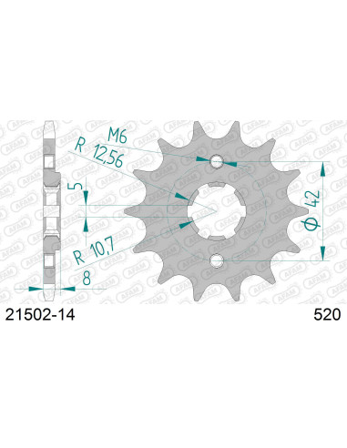 Kit chaîne alu YAMAHA TT 600 1984-1992   