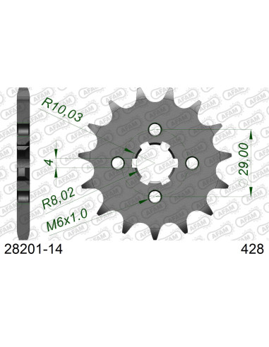 Kit chaîne acier SUZUKI GSX-S 125 2017-2021   