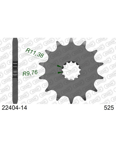 Kit chaîne acier SUZUKI GSX 400 R 1990-1995   