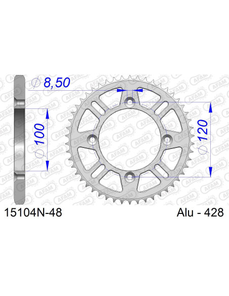 Kit chaîne alu SUZUKI RM 80 SMALL WHEEL 1989-2001   