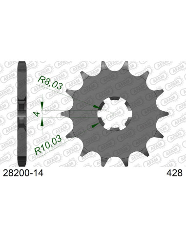 Kit chaîne alu SUZUKI RM 85 SMALL WHEEL 2002-2023   
