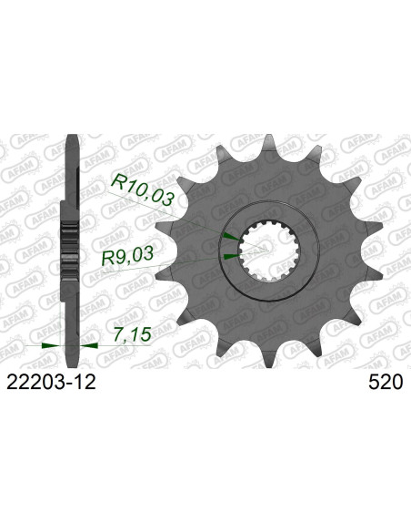 Kit chaîne alu SUZUKI RM 125 1994-1996   