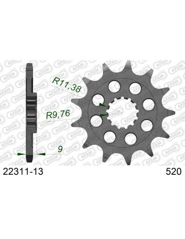 Kit chaîne alu SUZUKI RMZ 250 2019-2022   