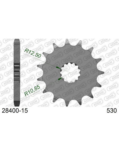 Kit chaîne alu SUZUKI GSX R 750 1992-1995   