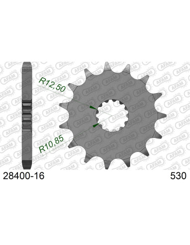 Kit chaîne alu SUZUKI GSXR 750 1996-1997   