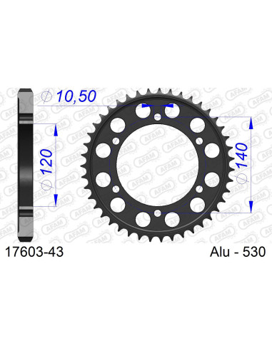 Kit chaîne alu SUZUKI GSXR 750 1996-1997   