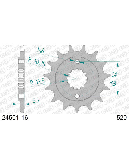 Kit chaîne acier KAWASAKI ZR 400 ZEPHYR 1997-2001   