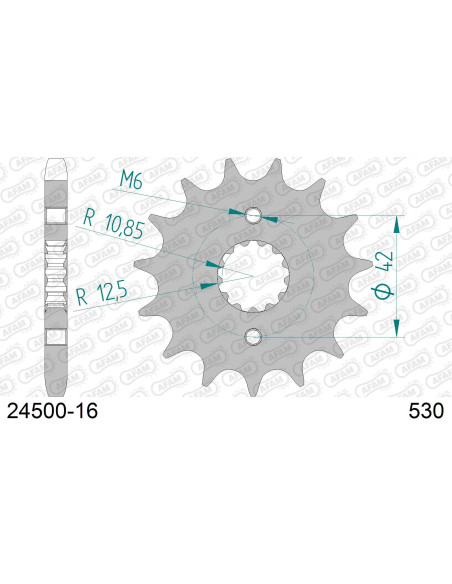 Kit chaîne acier KAWASAKI Z 550 A1-3 1980-1982   