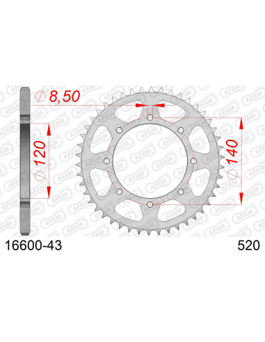 Kit chaîne acier KAWASAKI KLR 650 USA 2006-2014   