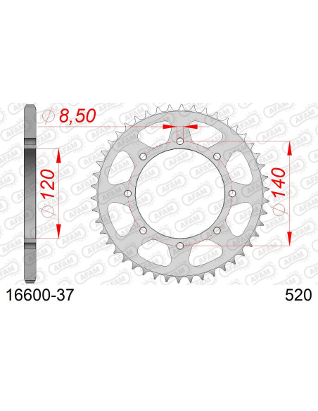 Kit chaîne acier KAWA W 800 STREET-CAFE 2019-2022   