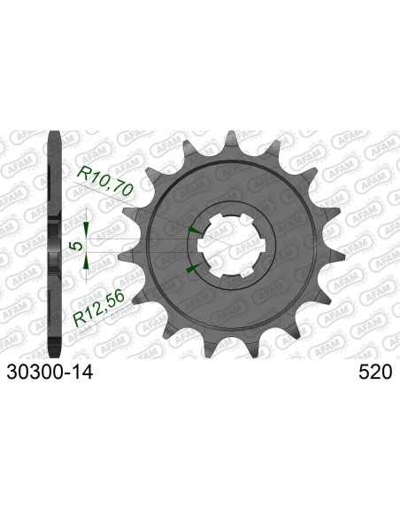 Kit chaîne alu KAWASAKI KX 250 1992-1993   