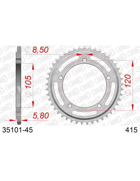 Kit chaîne acier APRILIA 50 AE PEGASO,RX-R 1992-1996   