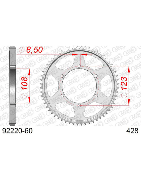 Kit chaîne acier APRILIA 125 TUONO 2017-2020   