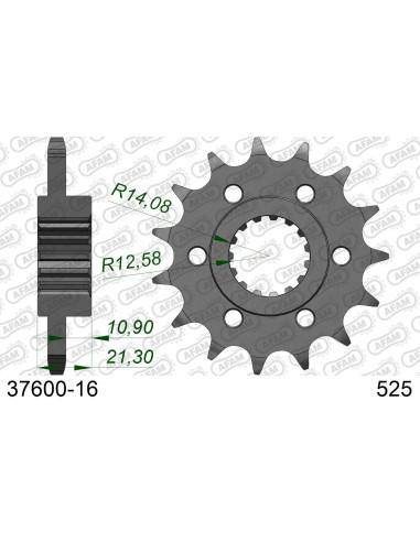 Kit chaîne acier APRILIA 900 SHIVER 2017-2020   