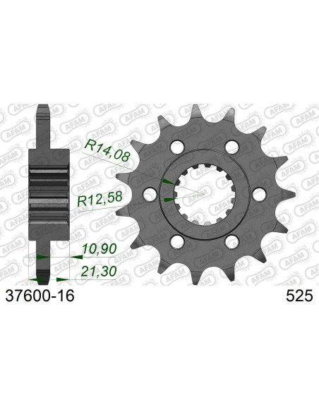 Kit chaîne acier APRILIA 900 SHIVER 2017-2020   