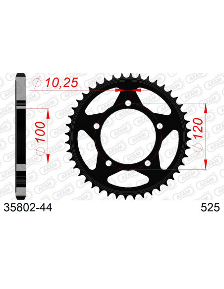 Kit chaîne acier APRILIA 900 SHIVER 2017-2020   